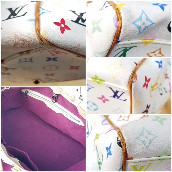 Louis Vuitton Aurelia GM Blanc Multicolor Oversized Jumbo Shopper Tote handbag - Picture 15 of 16